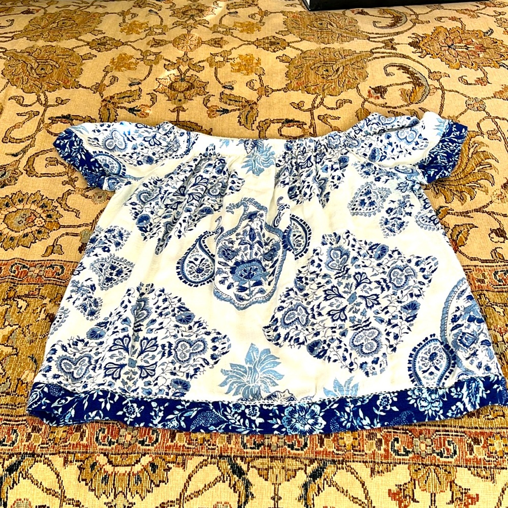 Lucky Brand Off-shoulder Blouse Size S